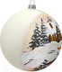 Миниатюра изображения товара Шар новогодний Декарт Январские морозы 8Ш0076 (8см, белый)