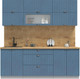 Миниатюра изображения товара Кухонный гарнитур Интерлиния Берес 2.1Б (дуб лазурный/дуб бунратти)