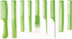 Миниатюра изображения товара Набор расчесок Dewal CO-9-Light Green (9шт, салатовый)