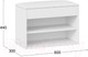 Миниатюра изображения товара Тумба в прихожую ТриЯ Лайт для обуви тип 1 (белый глянец)