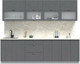 Миниатюра изображения товара Кухонный гарнитур Интерлиния Берес 2.6Б (дуб серый/опал светлый)