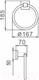 Миниатюра изображения товара Держатель для полотенца Ekko E3304