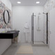 Миниатюра изображения товара Душевой уголок Triton Йота 90x90 (черный, без поддона)