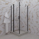 Миниатюра изображения товара Душевой уголок Triton Йота 90x90 (черный, без поддона)