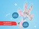 Миниатюра изображения товара Развивающая игрушка Roxy-Kids Crispy Bunny / RCRB-003-Z (зигзаг)
