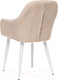 Миниатюра изображения товара Стул Импэкс Leset Слим с подлокотниками (белый/велюр бежевый)