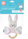 Миниатюра изображения товара Погремушка Roxy-Kids Funny Bunny с колечком / RFB-002-Z (зигзаг)