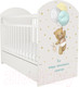 Миниатюра изображения товара Детская кроватка INDIGO My Sleepy Мишка маятник и ящик (белый)