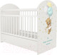 Миниатюра изображения товара Детская кроватка INDIGO My Sleepy Мишка маятник и ящик (белый)
