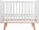 Миниатюра изображения товара Детская кроватка INDIGO Style на ножках (белый/натуральный)