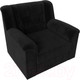 Миниатюра изображения товара Кресло мягкое Лига Диванов Карелия 341 (велюр черный)