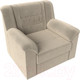 Миниатюра изображения товара Кресло мягкое Лига Диванов Карелия 341 (микровельвет бежевый)