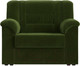 Миниатюра изображения товара Кресло мягкое Лига Диванов Карелия 341 (микровельвет зеленый)