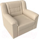 Миниатюра изображения товара Кресло мягкое Лига Диванов Карелия 341 (экокожа бежевый)