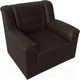 Миниатюра изображения товара Кресло мягкое Лига Диванов Карелия 341 (экокожа коричневый)