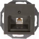 Миниатюра изображения товара Розетка ABB Basic 55 / 13010404-05.38-01.01-01.00 (шато-черный, лицевая панель)