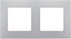Миниатюра изображения товара Рамка для выключателей и розеток Legrand Etika 672552 (алюминий)