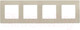 Миниатюра изображения товара Рамка для выключателей и розеток Legrand Etika 672514 (слоновая кость)
