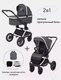 Миниатюра изображения товара Детская универсальная коляска MOWbaby Tilda 2 в 1 / MB064 (графит)