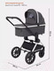 Миниатюра изображения товара Детская универсальная коляска MOWbaby Tilda 2 в 1 / MB064 (графит)