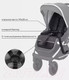 Миниатюра изображения товара Детская универсальная коляска MOWbaby Tilda 2 в 1 / MB064 (графит)