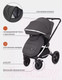 Миниатюра изображения товара Детская универсальная коляска MOWbaby Tilda 2 в 1 / MB064 (графит)