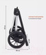 Миниатюра изображения товара Детская универсальная коляска MOWbaby Tilda 2 в 1 / MB064 (графит)