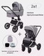 Миниатюра изображения товара Детская универсальная коляска MOWbaby Tilda 2 в 1 / MB064 (серый)