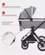 Миниатюра изображения товара Детская универсальная коляска MOWbaby Tilda 2 в 1 / MB064 (серый)