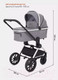 Миниатюра изображения товара Детская универсальная коляска MOWbaby Tilda 2 в 1 / MB064 (серый)