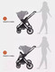 Миниатюра изображения товара Детская универсальная коляска MOWbaby Tilda 2 в 1 / MB064 (серый)