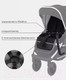 Миниатюра изображения товара Детская универсальная коляска MOWbaby Tilda 3 в 1 / MB065 (черный)