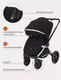 Миниатюра изображения товара Детская универсальная коляска MOWbaby Tilda 3 в 1 / MB065 (черный)