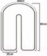 Миниатюра изображения товара Наволочка на подушку для беременных AlViTek НС-U280 (розовый)