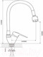 Миниатюра изображения товара Смеситель Ekko E4105+E60