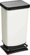 Миниатюра изображения товара Контейнер для мусора Rotho Paso с педалью / 1754111007 (40л, черный/белый)