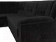 Миниатюра изображения товара Диван угловой Лига Диванов Карелия 343 левый (велюр черный)