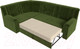 Миниатюра изображения товара Диван угловой Лига Диванов Карелия 343 левый (микровельвет зеленый)