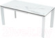 Миниатюра изображения товара Обеденный стол M-City Corner 120 Matte / 614М04879 (белый мрамор матовый керамика/белый)