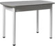 Миниатюра изображения товара Обеденный стол ВВР ЛДСП раздвижной (камень светлый/подстолье прямое белый)