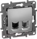 Миниатюра изображения товара Розетка Legrand Etika 672452 (алюминий)