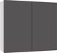 Миниатюра изображения товара Шкаф навесной для кухни Интермебель Микс Топ ШНС 720-8-800 80см (графит серый)