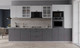 Миниатюра изображения товара Кухонный гарнитур Интерлиния Берес 3.2В (дуб серый/дуб полярный/травертин серый)