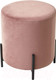 Миниатюра изображения товара Пуф M-City Феликс круглый / 461MC04211 (розовый 15 велюр/черный)