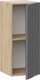 Миниатюра изображения товара Шкаф навесной для кухни ТриЯ Кимберли 1В3  (дуб крафт золотой/титан)