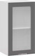 Миниатюра изображения товара Шкаф навесной для кухни ТриЯ Кимберли 1В4С  (белый/титан)