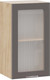 Миниатюра изображения товара Шкаф навесной для кухни ТриЯ Кимберли 1В4С (дуб крафт золотой/муссон)