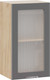 Миниатюра изображения товара Шкаф навесной для кухни ТриЯ Кимберли 1В4С (дуб крафт золотой/титан)