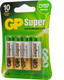 Миниатюра изображения товара Комплект батареек GP Batteries Super Alkaline АА GP15A-2CR4 (4шт)