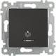 Миниатюра изображения товара Выключатель Mutlusan Rita 2200-417-0184 (черный мат)